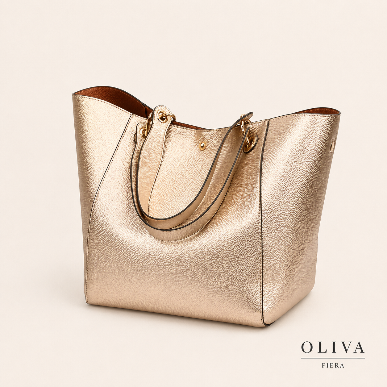 Bolso Bellagio | Bolso Tote Elegante de Gran Capacidad | Oro Silvestre