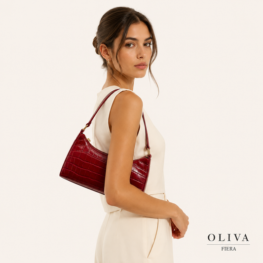 Bolso Axila Estampado Cocodrilo | Esencia Salvaje